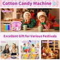 thumbnail image 4 of WZTO Small Cotton Candy Machine Electric Marshmallow Machine Countertop Candy Floss Machine 500W Sugar Machine for Kids Birthday Parties Home Parties designer, 4 of 6