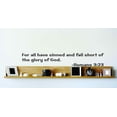 thumbnail image 1 of Family Glory of God Inspirational Religious Wall Decal Decoration Romans 3:23 NIV Inspirational Bible Verse Lasts Years and Easily Removable - Size: 12 In(W) x 40 In(H), 1 of 3
