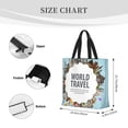 thumbnail image 4 of Xecao World Travel for Tote Bag: spacious with inner pockets, ideal for work, shopping, or travel., 4 of 9