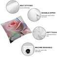 thumbnail image 6 of Pink Rose with Paint Splashes' Floral Throw Cushion Pillow Cover for Living Room, Sofa, 6 of 7