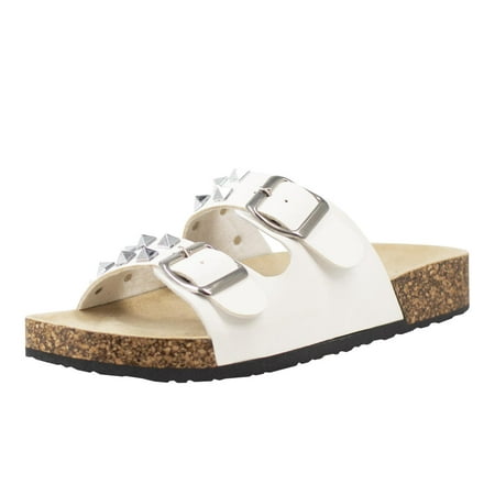 

Alexis Bendel Women s Comfort Studded Footbed Sandal