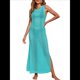 thumbnail image 1 of Traje de Baño de Verano para Mujer, Informal, Transparente, de de Crochet Azul y Verde L, 1 of 8
