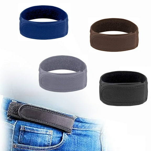 Invisible Buckle Belt Fastener Tape Design Elastic Lazy Belt Invisible Elastic Band Unisex Jeans Belt Anti-Slip Waistband