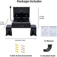 thumbnail image 6 of Wiher LED Cooling Stand for Xbox Series X 3-Level Adjustable Dual Cooling Fan Cooler RGB Wall Mount Cooling Station with Controller & Headphone Holder for Xbox Series X, 6 of 10
