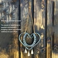 thumbnail image 4 of Windchime Ornament, Hanging Windchime Decoration Exquisite Heart Shaped Rustproof Romantic  For Door For Kitchen, 4 of 8