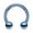 Blue, variant on Titanium IP Over 316L Surgical Steel Circular Horseshoe Barbells (Various Colors & Sizes)
