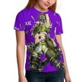 thumbnail image 6 of Apex Legends Octane Kids Short Sleeve Tee Shirt Novelty Crewneck T-Shirts Unisex Summer Blouse Tops for Boys Girls 140CM, 6 of 8