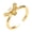Bee, variant on Womens Geometric Copper Ring with Bee Design European and American Fashion Statement Ring Jewelry Fishbone Ring Golden Bee Ring for Women Micro Inlay Ring