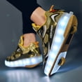 thumbnail image 5 of Zapatos recargables luminosos zapatos luces LED niños adultos patines cordones ruedas, 5 of 5