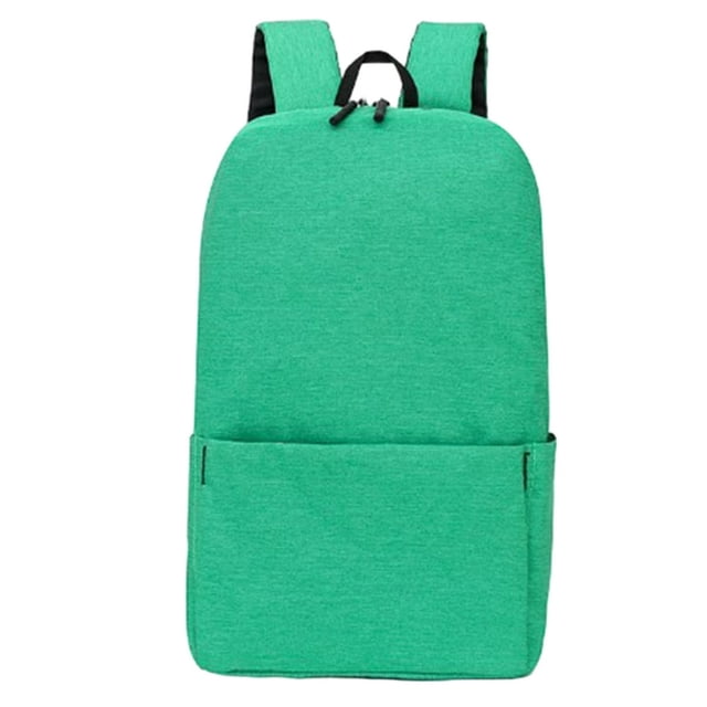 Backpack Wide Shoudler Strap Multi-layer Pockets Solid Color Great Load Bearing Large Capacity Zipper Closure Water Bottle Umbrella Pouch Travel Bag Schoolbag