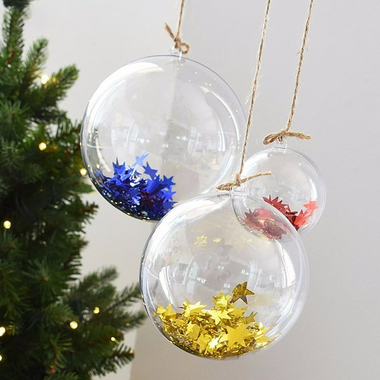 Decorating Clear Plastic Ornaments for Christmas