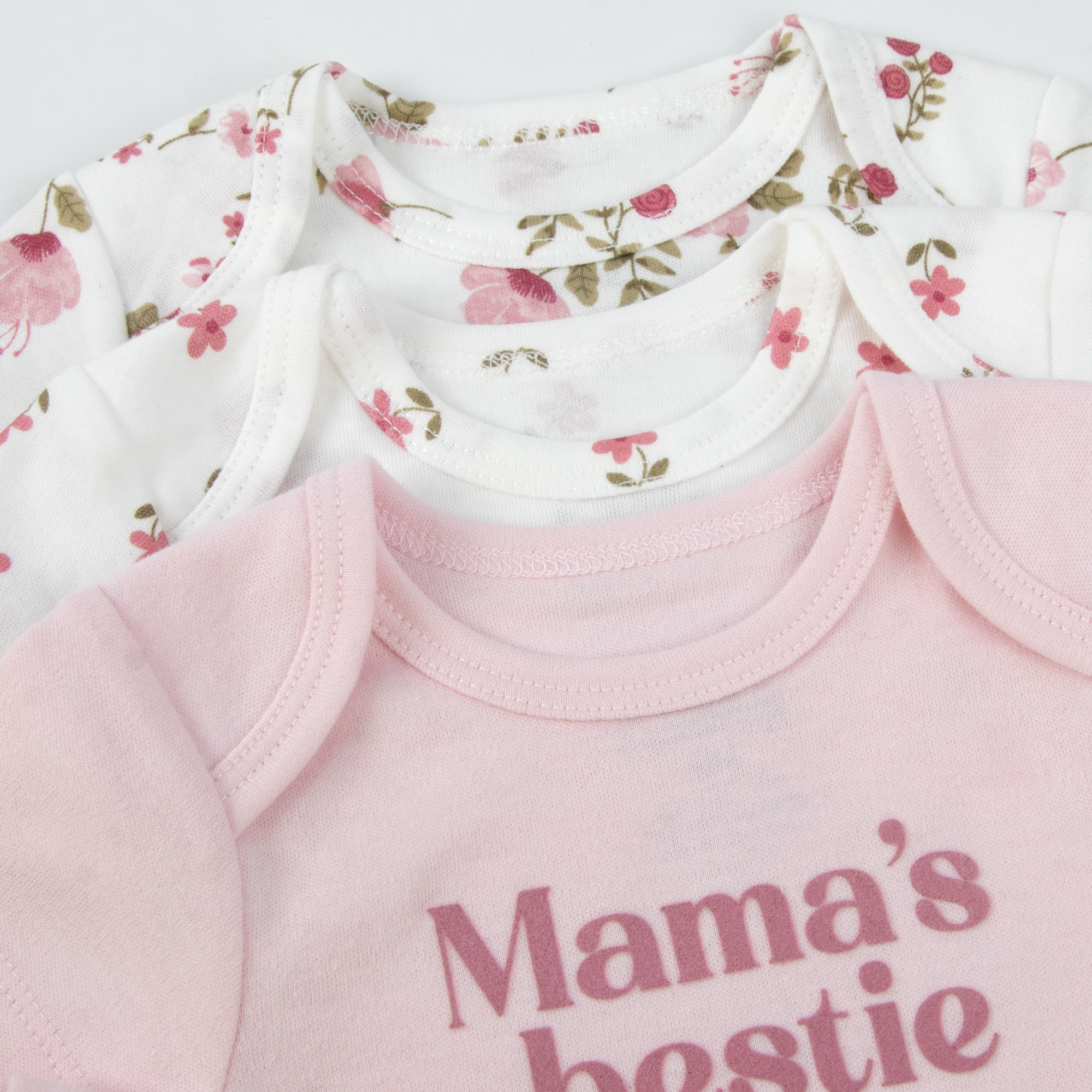 Baby Essentials 5-Piece Newborn Girl Floral Outfit Set photo 6