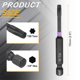 thumbnail image 2 of Uxcell 5pcs T20 Torx Impact Bit de destornillador 1/4" Punta hexagonal 2.8" Largo Magnético Sin agujero, 2 of 7