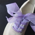 thumbnail image 4 of 5 Pairs Colorful Shoe Laces Ribbon Shoestrings Silk Ribbon Shoelaces Wide Mesh Shoelace Diy Ribbon Shoelace Satin Shoe Laces, 4 of 4