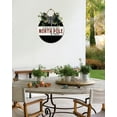 thumbnail image 3 of Home Decor Signs North Pole Rustic Wooden Wall Art Signs Farmhouse Entryway Signs for Bedroom Living Room Decor, 12 x 12 Inch, 3 of 5