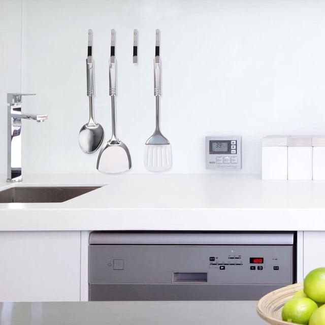 Moluckfu 2Pares De Para Pared De Acero Inoxidable Uso En Cocina Oficina O Taller