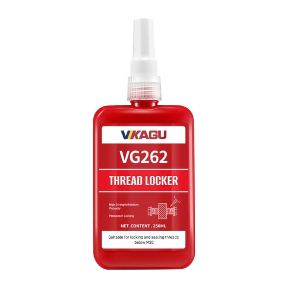 Fijador de roscas VIKAGU VG262 rojo de alta resistencia 250 ml