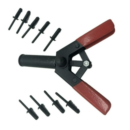 

41 Pcs Plastic Rivet Tool Rivet Gun Quick Set Riveter Hand Tool Asorted Set w/ 40 Poly Rivets for All Plastic Rivets
