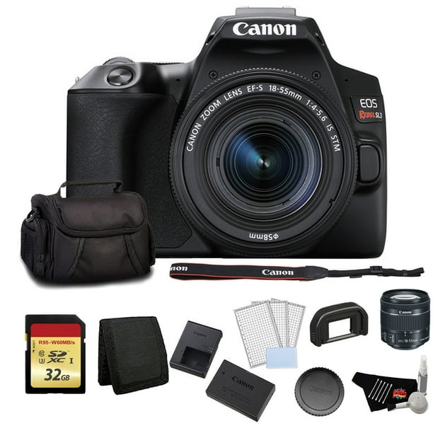 Canon EOS Rebel SL3 DSLR Camera with 1855mm Lens (Black) Advanced