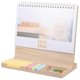 thumbnail image 2 of Office Desktop Calendar 2022 Wood Material Rectangular Simple Style Adults Date Viewing 1Pcs, 2 of 3
