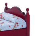 thumbnail image 3 of 1/12 linda casa de muñecas cama azul Calico Mini cama modelo para casa de muñecas (marrón) Likrtyny libre de BPA, 3 of 9