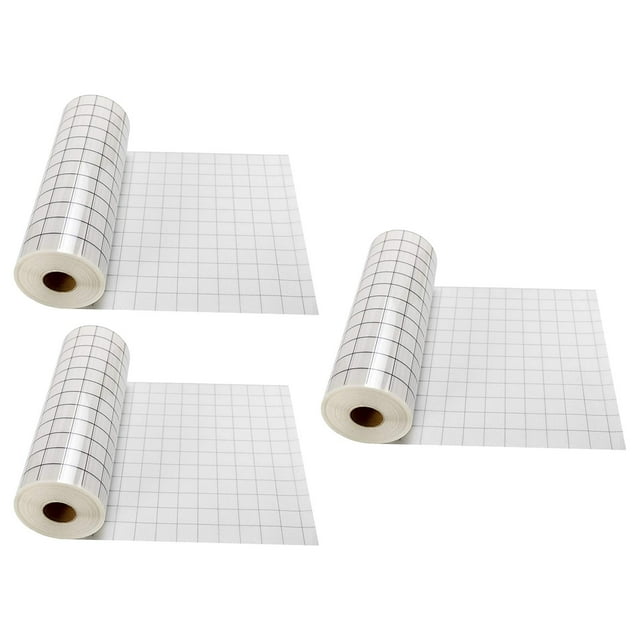 Rollo de Cinta de Papel de Transferencia de Vinilo Adhesivo de Rejil 3PCS para Zulema rollos de papel transfer para vinilo
