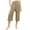 Khaki, variant on Fengactive Little Girls Loose Capri Pants High Waisted Casual Lounge Pants Capris for Girls with Pockets