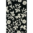 thumbnail image 4 of SAFAVIEH Soho Iris Floral Wool Area Rug, Black/Ivory, 3'6" x 5'6", 4 of 10