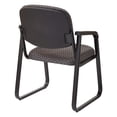 thumbnail image 3 of Deluxe Sled Base Armless Chair with Designer Plastic Shell in Black, 3 of 4