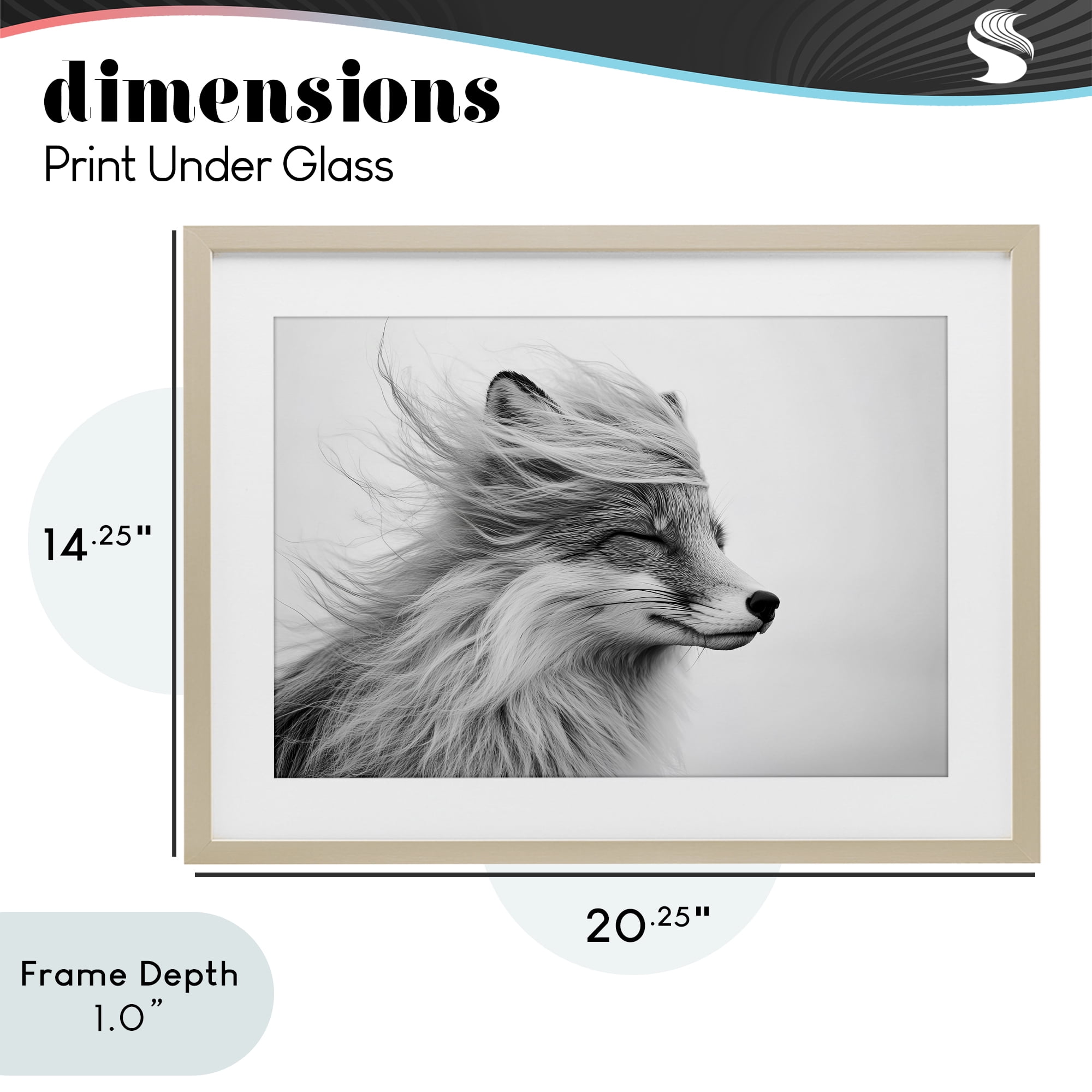 Stupell Industries Easy Breezy Fox Birch Framed Print Under Glass, design by Tina LeCour