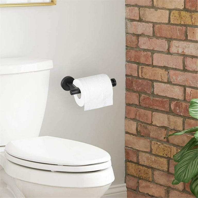 Large Toilet Paper Holder Wall-Mounted Paper Roll Holder With