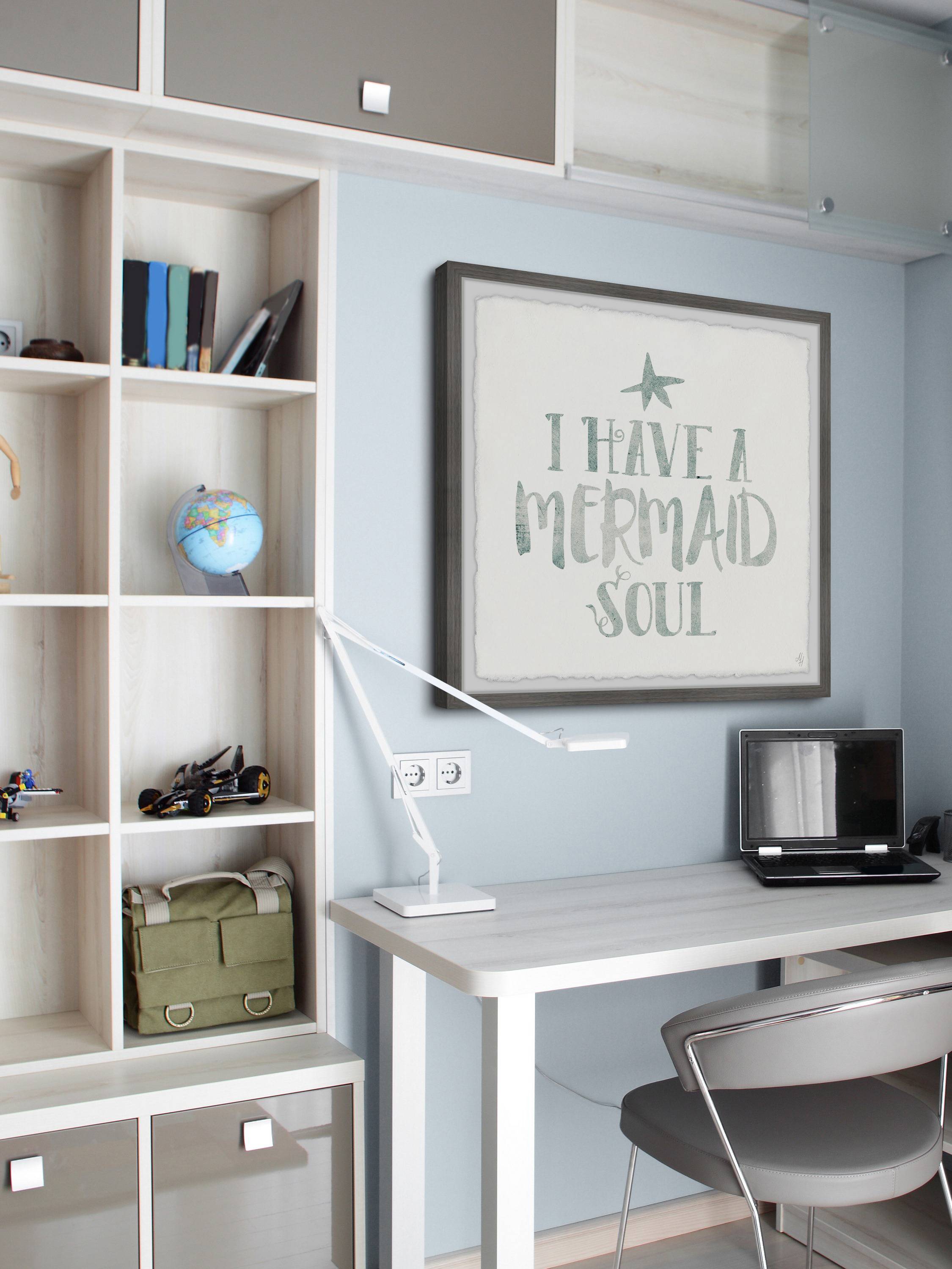 Marmont Hill Mermaid Soul Framed Wall Art, 12.00" x 1.50"