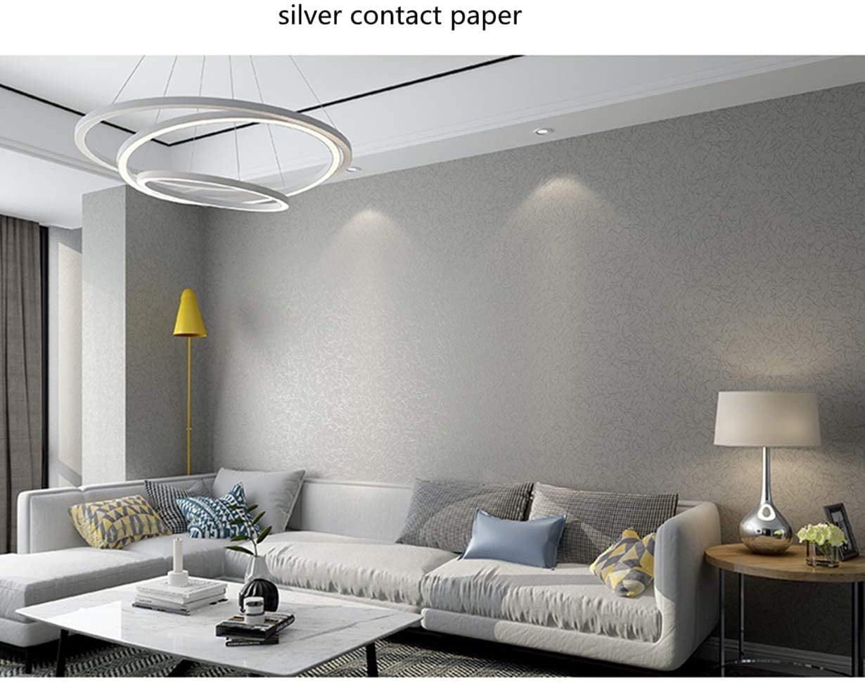 UMIGGEE Grey Peel and Stick Wallpaper 23.6-in x 196-in Silk Embossed Self Adhesive Contact Paper Removable Wallpaper for Home Decoration Cabinet Countertops Furniture Texture
