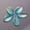 3# Lake Blue & Yellow, variant on 10pcs 21x12mm Petal Crystal Glass Loose Pendants Beads For Jewelry Findings DIY-11# Gold Pink