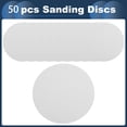 thumbnail image 4 of Discos de lija Unique Bargains, 8.86" 320 grano para reparación automotriz, papel de lija redondo con gancho y bucle de óxido de aluminio blanco, 50 piezas, 4 of 7