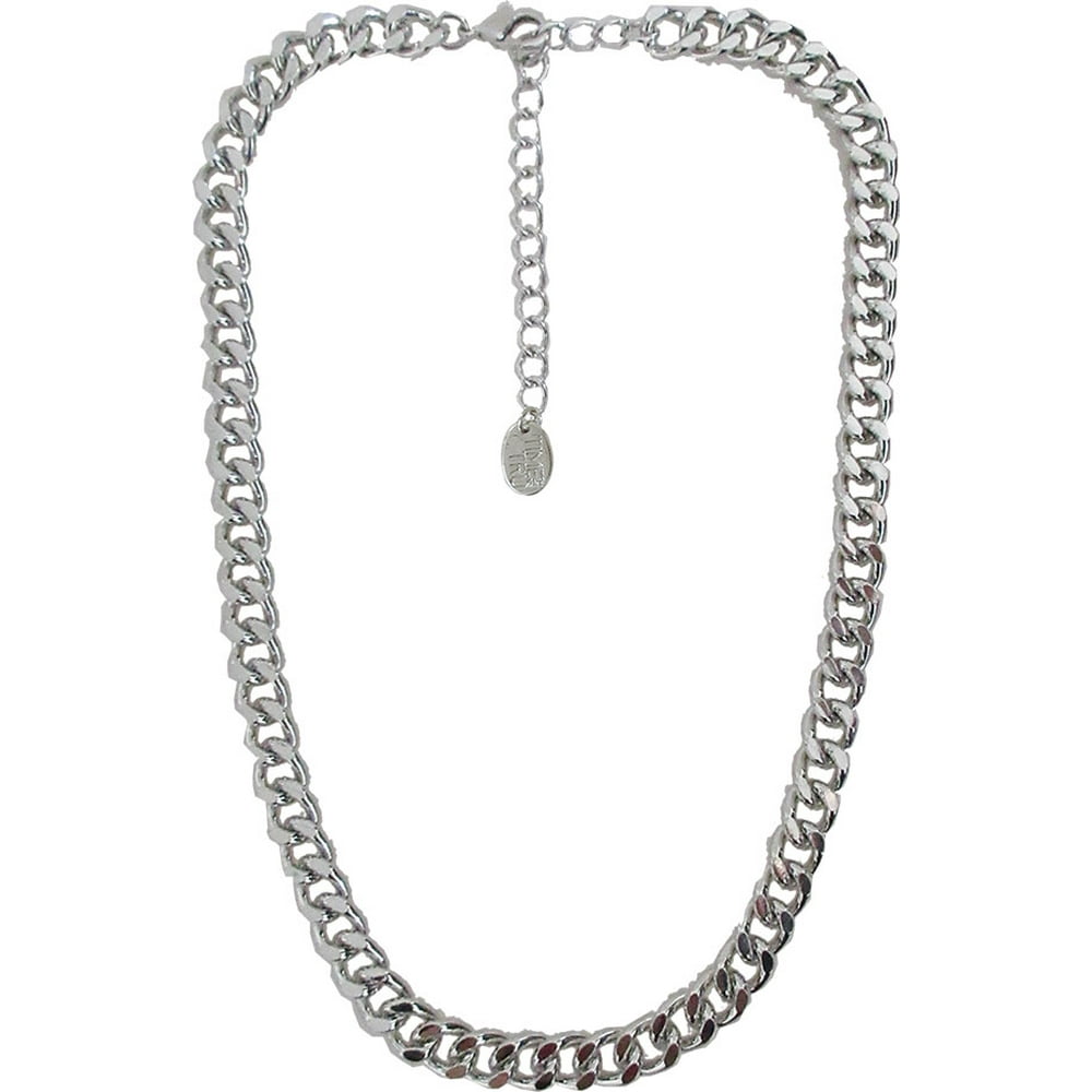 Time and Tru - Time and Tru Curb Link Chain Necklace - Walmart.com ...