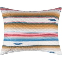 Barefoot Bungalow Painted Desert Southwestern Pillow Sham, Standard Size, Sapphire