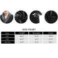 thumbnail image 2 of U2SKIIN Mens Fleece Robe, Plush Collar Shawl Bathrobe for Men Long Flannel Robes（Black/Dark Grey, XX-3X-Large）, 2 of 7