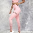 thumbnail image 2 of Impresión de pantalones de cintura alta ejecutando ejercicio ejercicio ejercicio fitness yoga deportes leggings adelgazamiento casual tobillo longitud pantalones rosa m Noticed AP004582-06, 2 of 7