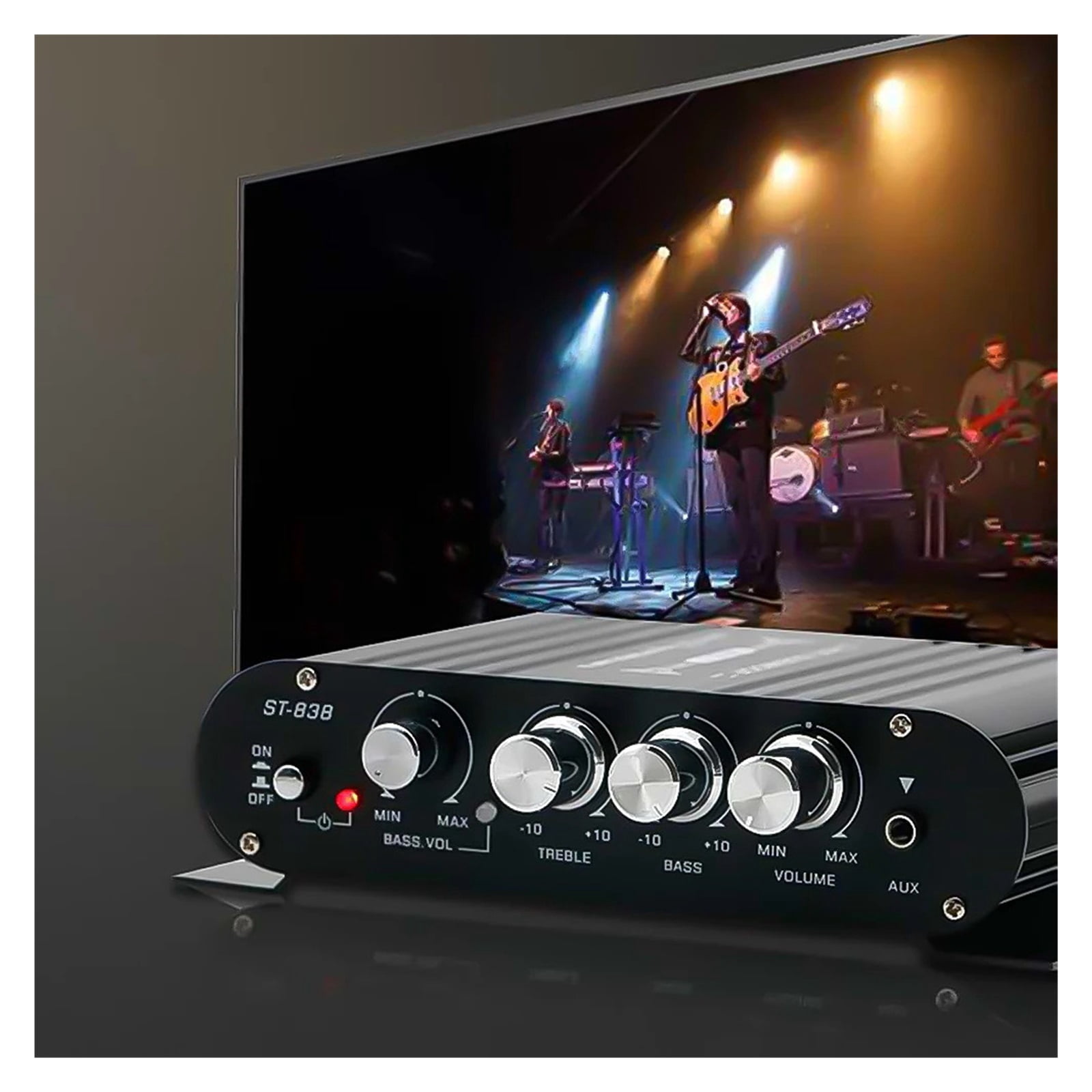 2.1 Channel Power Amplifier Home Amplify Bass and Treble Adjustment Subwoofer Amplifier Amplifier ,Bass & Treble Control