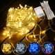 thumbnail image 2 of Guirnalda de luces LED de 20 m, 10 m, 5 m, 2 m, para decoración de árbol de Navidad, bodas, luces de hadas impermeables para interior y exterior, funciona con pilas, 2 of 4