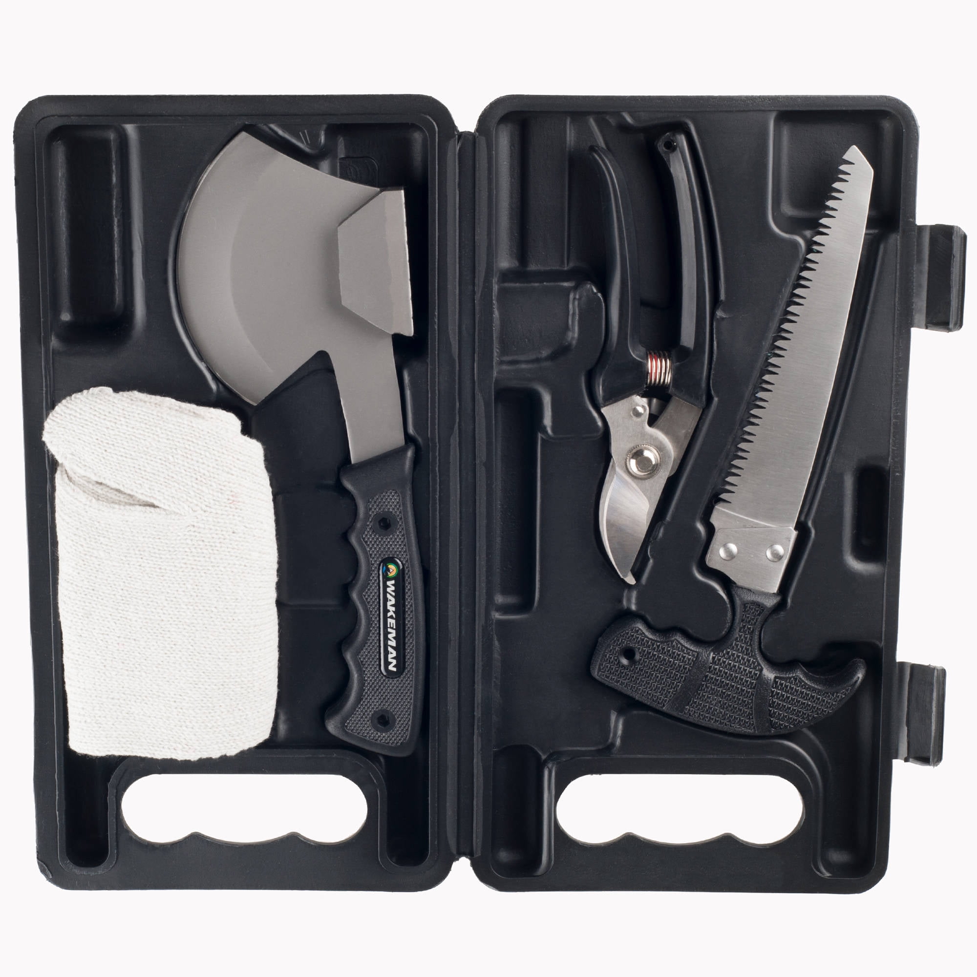 Camping Tool Kit, 4Piece Multitool Outdoor Emergency Survival Set with