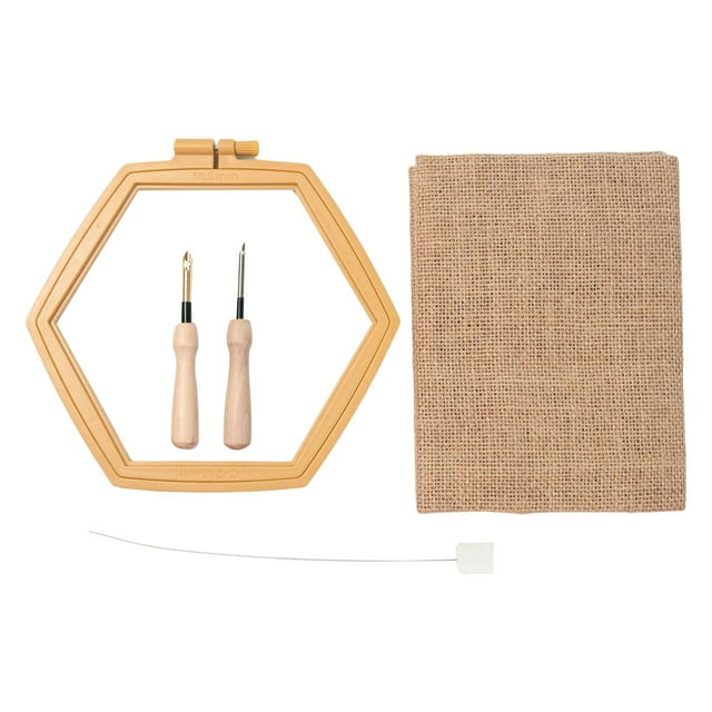 Kits de con Perforadora Marco de de Puntada de Herramienta para Principiantes Gloria Bastidor de bordado