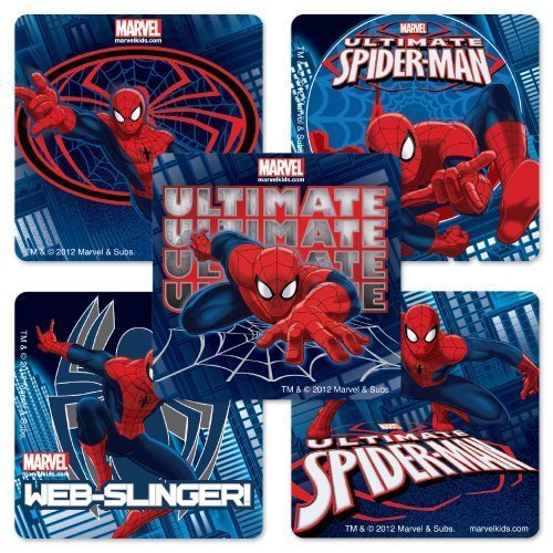 Ultimate Spiderman Stickers 75 Per Pack
