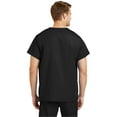 thumbnail image 2 of Unisex V-neck Scrub Top SCRUBTOP, Black, XS, 2 of 4