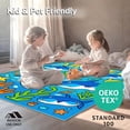 thumbnail image 4 of ODIKA 5'x7' Machine Washable Non-Slip Area Rug, Undersea Alphabet Explorer Rectangular Activity Surface High Traffic Rug, Blue, 688929, 4 of 5