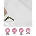 thumbnail image 6 of Spring Leaves Kitchen Dish Towels for Drying Dishes Set of 2, Pastoral Garden Botanical Black Waffle Weave Microfiber Hand Tea Bathroom Towels Quick Dry & Absorbent Towel 12x12, 6 of 7