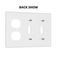 thumbnail image 2 of Purple Diamonds Falling Switch Cover Decorative Wall Plate 3-Gang 2-Toggle 1-Duplex Standard Size, 2 of 5