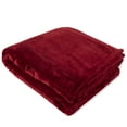 thumbnail image 3 of 24 Pack of Bulk Wholesale Soft Cozy Plush 60”L x 50”W Lightweight Reversible Microfiber Sherpa Throw Blankets for Adults, Kids, Pets, Beds, Couches and Loveseats in Red, 3 of 11