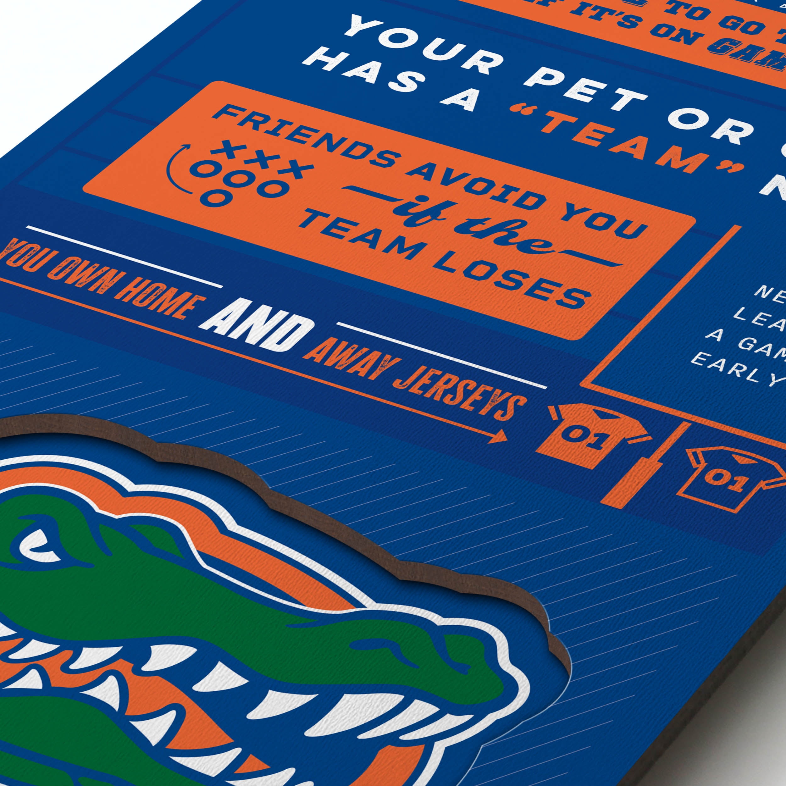 YouTheFan NCAA Florida Gators 3D Top 10 Wall Art